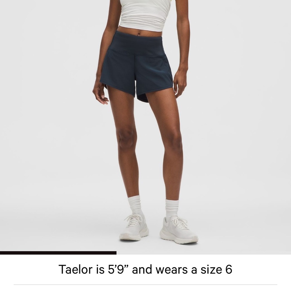 Lululemon Women's Speed Up High-rise Lined Short 4” - True Navy Blue